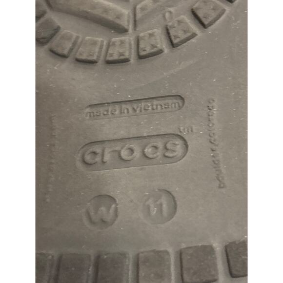 Crocs Kadee Women's Size 11 Black Lightweight Waterproof Thong Sandals Slippers - Picture 8 of 9